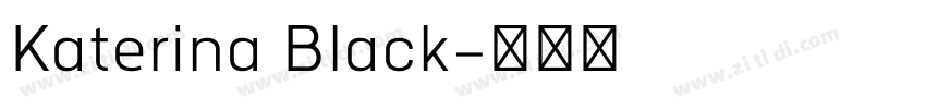 Katerina Black字体转换